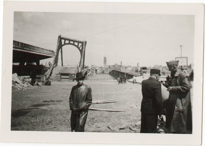 Photograph of an American soldier in Europe during World War II