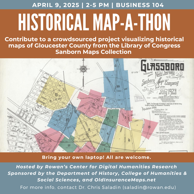 Flyer for Historical Mapathon