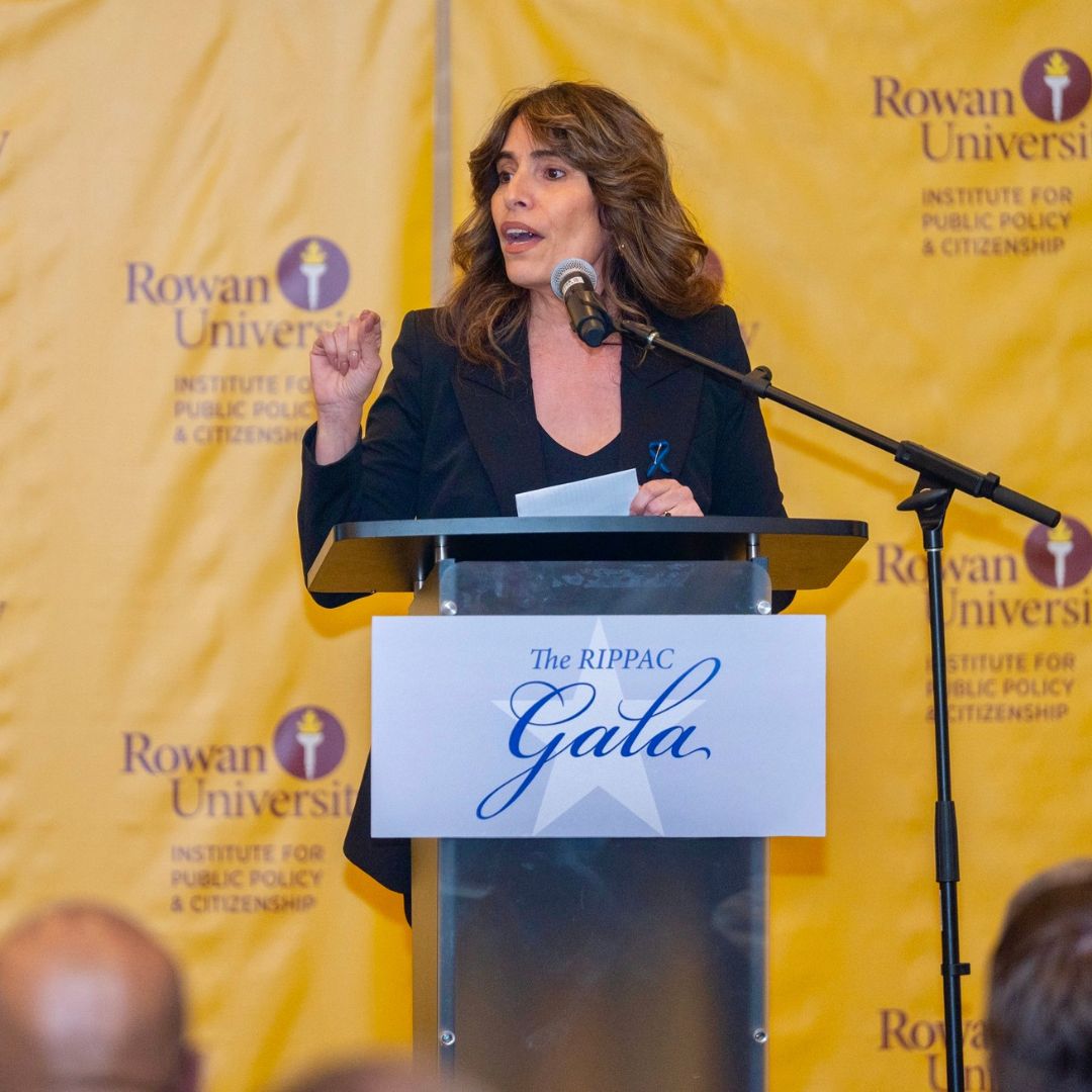 Senate Majority Leader Teresa Ruiz at the Gala podium