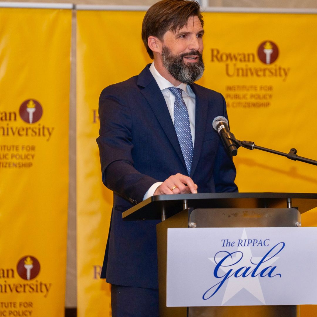 Atlantic Shores' Joris Veldhoven at the Gala podium