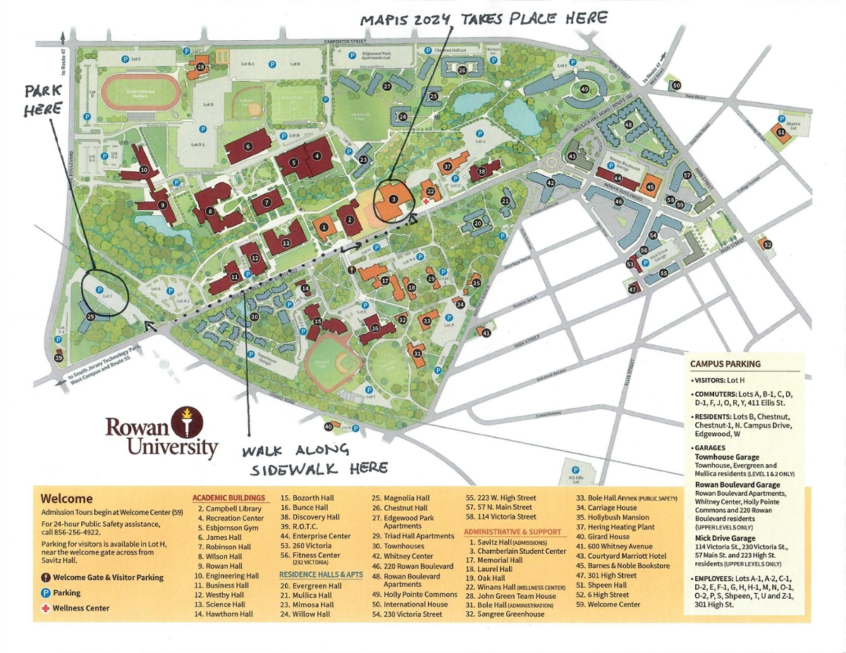 Campus Map for MAPIS2024 Attendees