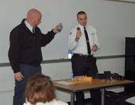Officers Joseph DeFoney (left) and Matthew Rafter (right)